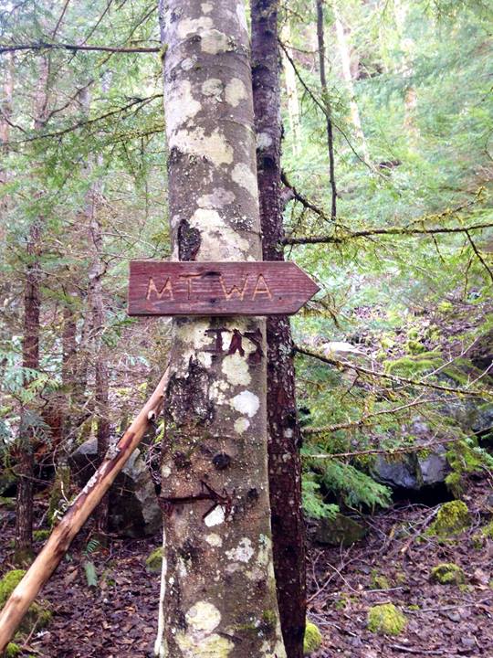 The first sign pointing the way