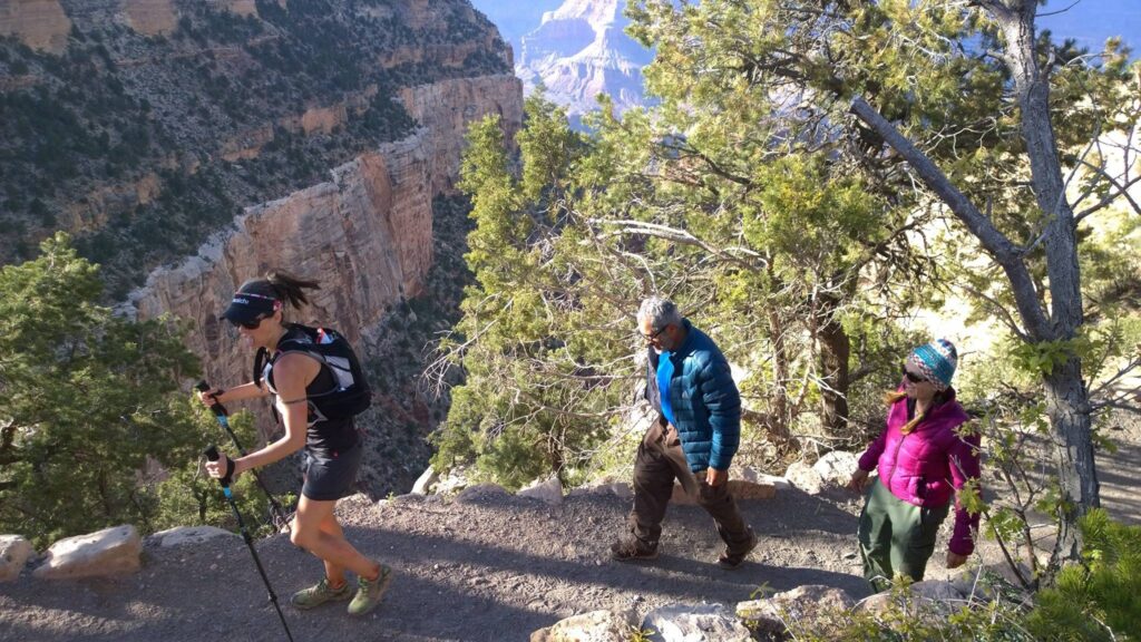 My dad and stepmom cheering me on for the final few steps to the Rim. I was absolutely destroyed but what an unbelievable day in one of the most spectacular places in the world!