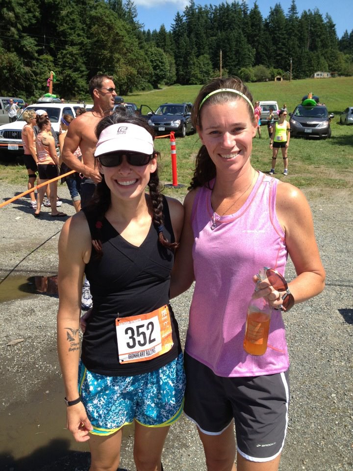 With David's lovely wife just before the final leg of Ragnar 2012. How lucky to meet such amazing people!