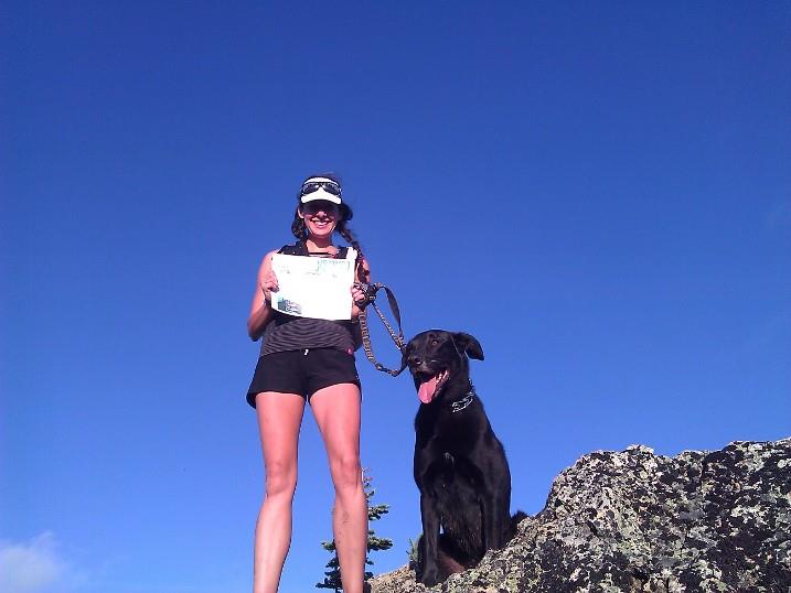 The summit of Clifty with Jake