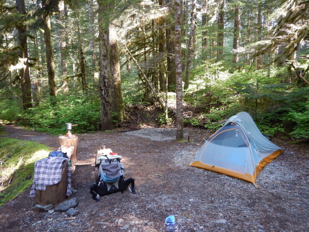 Campsites at Goldmyer are large, comfortable and incredibly private. A fantastic spot to spend a weekend!