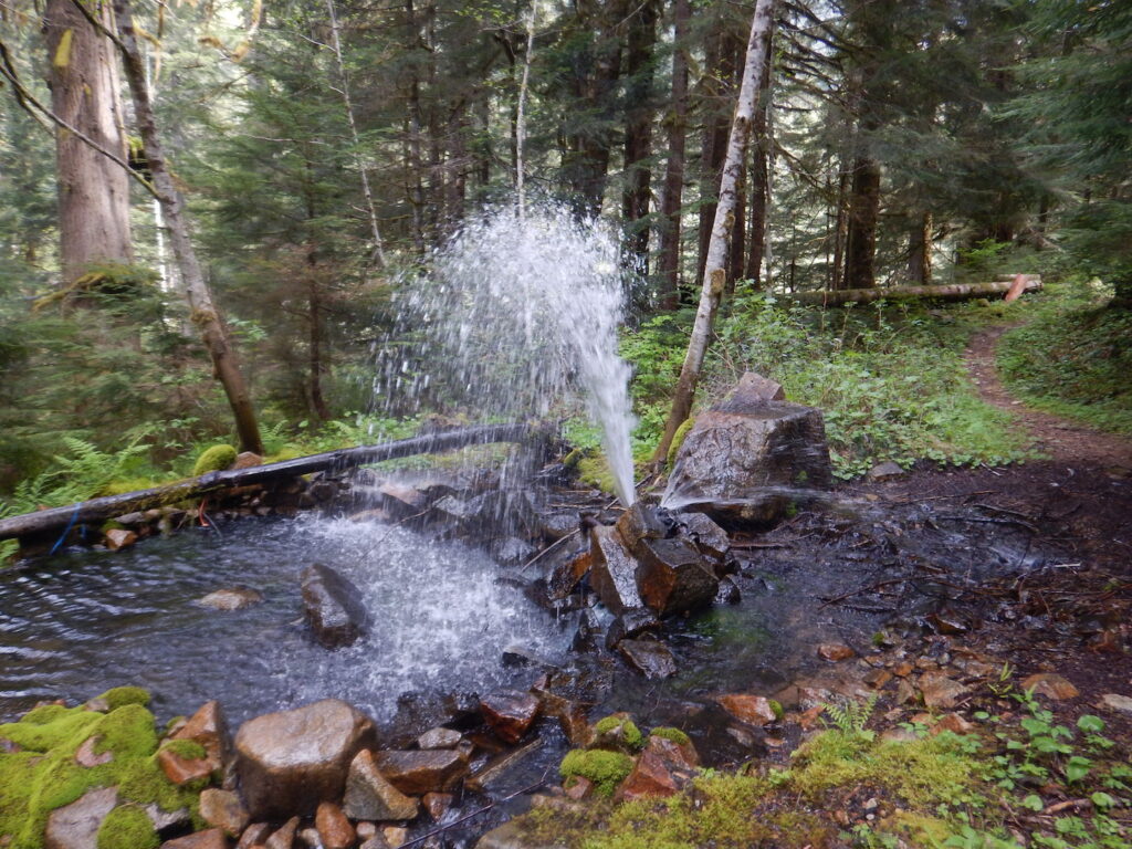 Warm springs on the way to Dutch Miller Gap