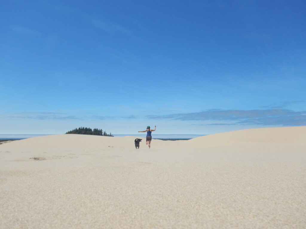 Having way too much fun at the sand dunes!