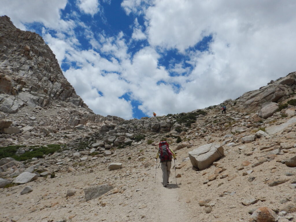 A steep climb up to Lake #5