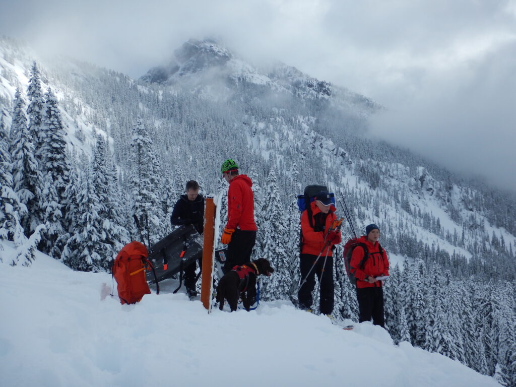 These are some pretty capable, skilled and dedicated men and women! (And avalanche dog too!)