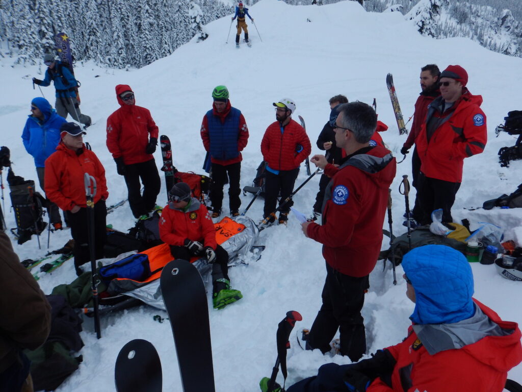 Debriefing after the mission. Everyone considered it a huge success and it was an amazing effort to witness.