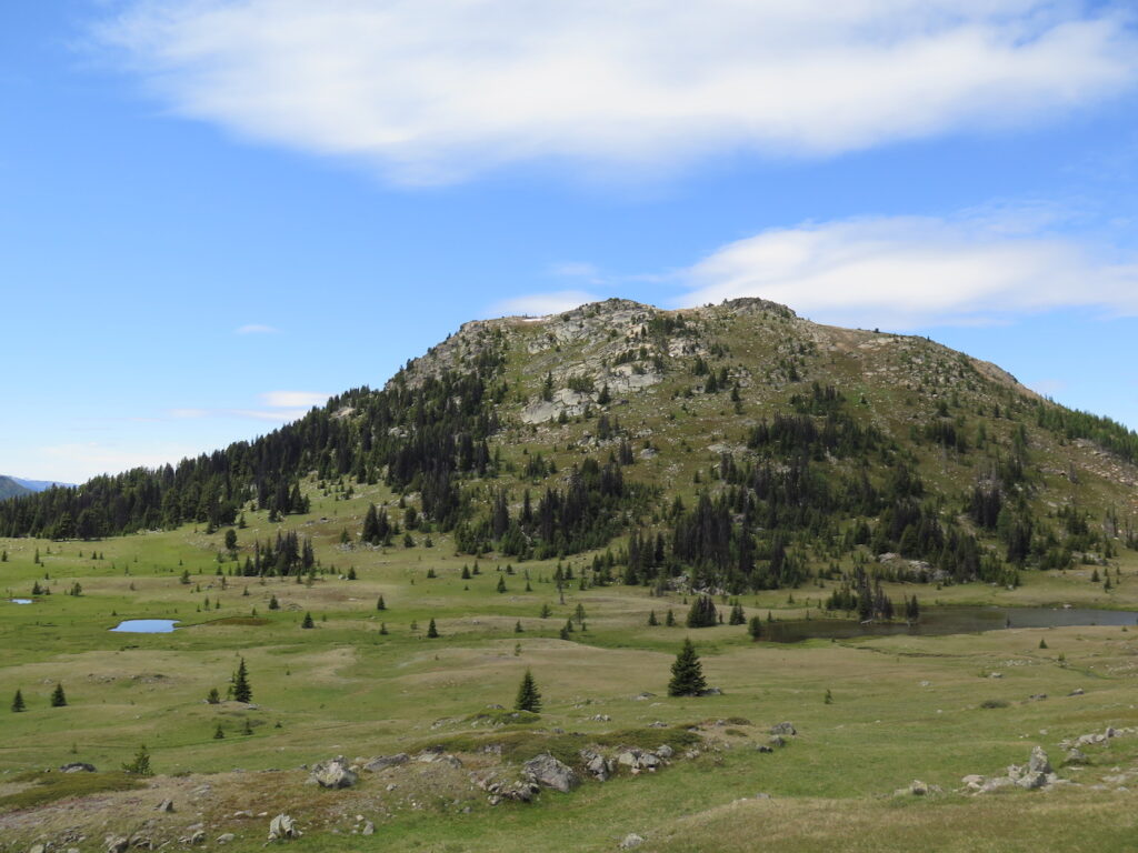 Rock Mountain at the base of Louden Lake was our first goal for Saturday.