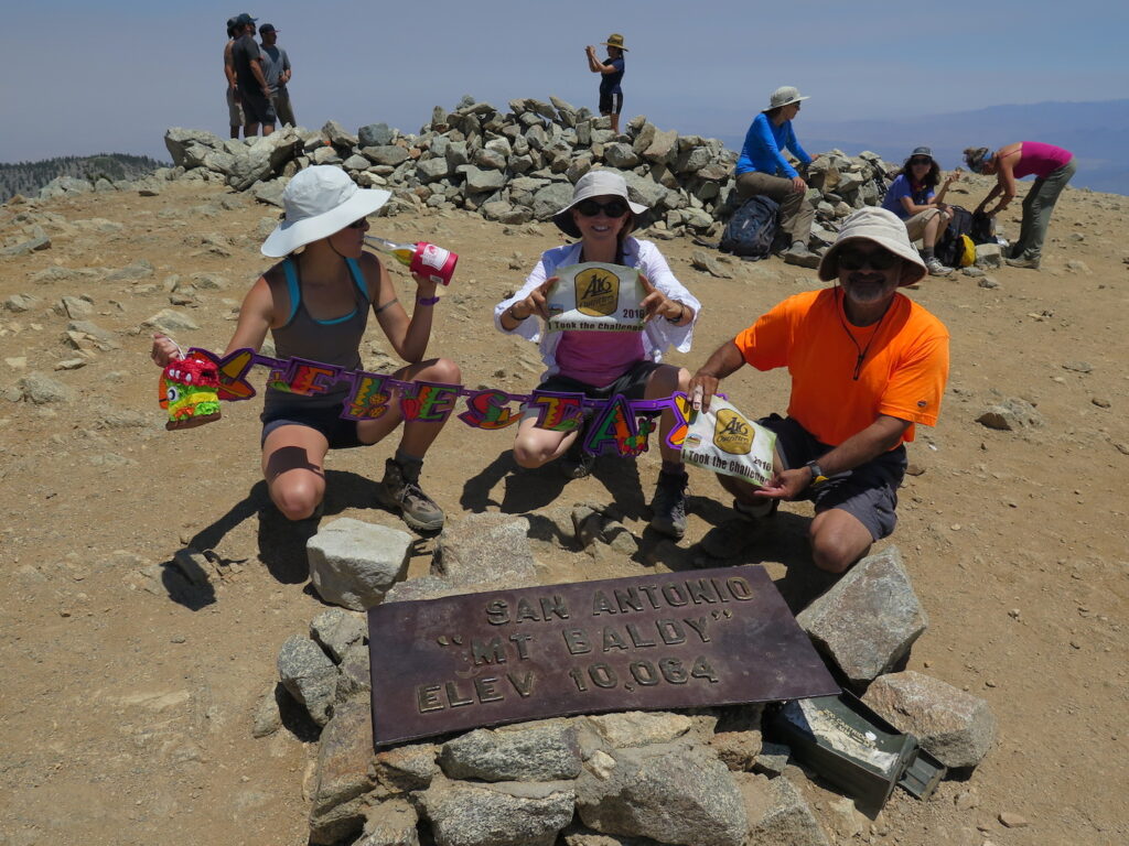 Fiesta party on the top of Mount Baldy!!
