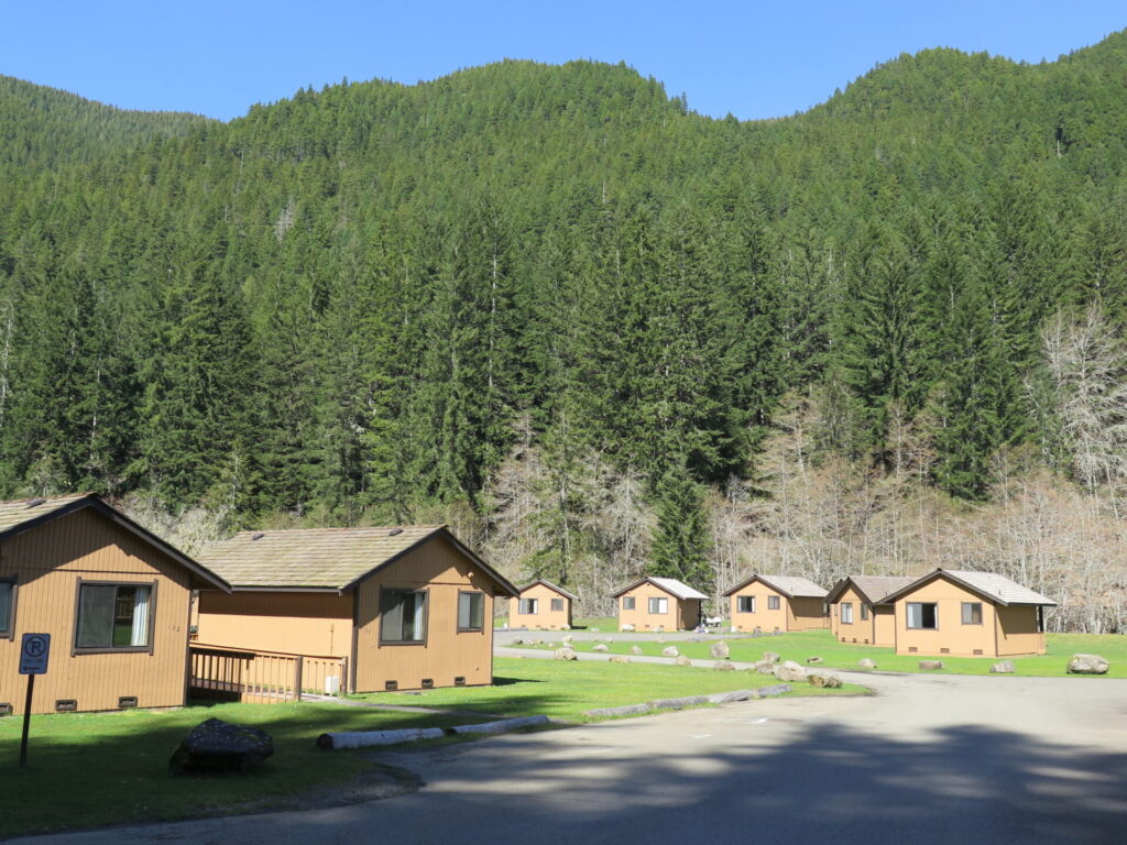 Cute and cozy cabins on the grounds of Sol Duc Hot Springs. A great place to spend a few days and unwind!