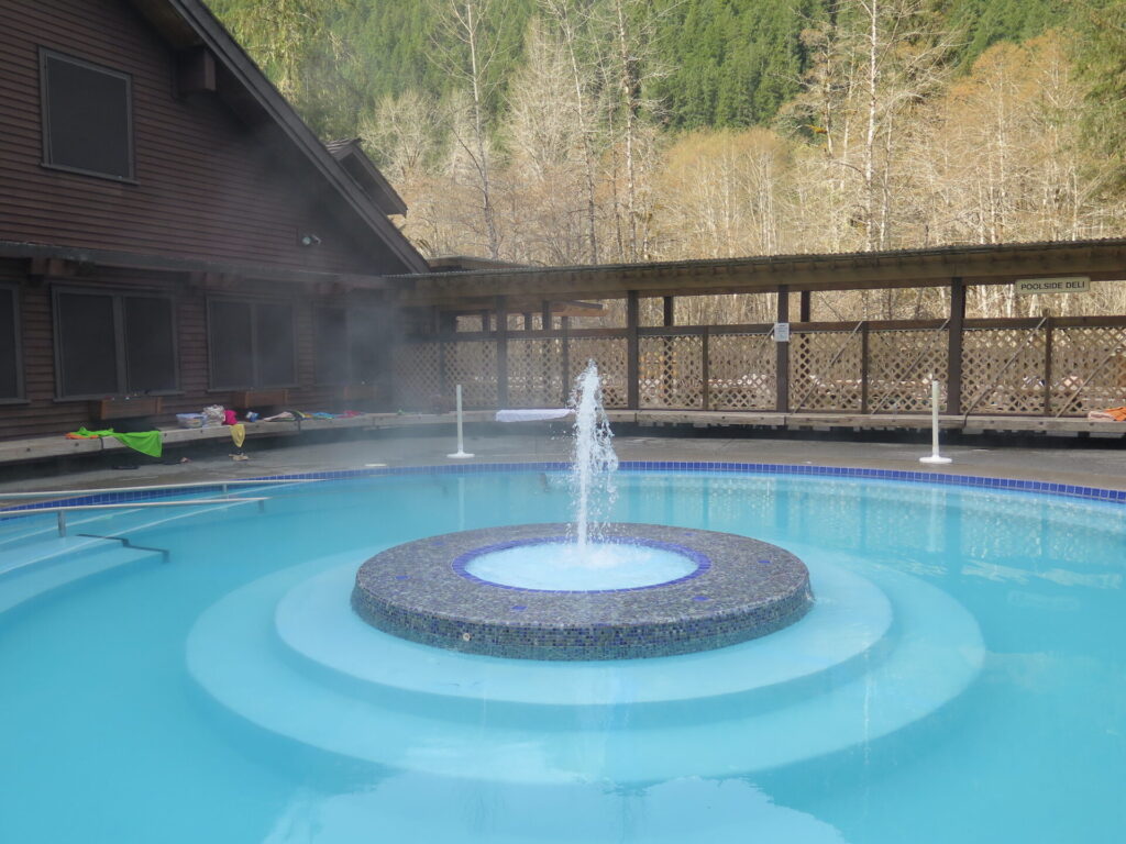 One of the mineral pools at Sol Duc Hot Springs