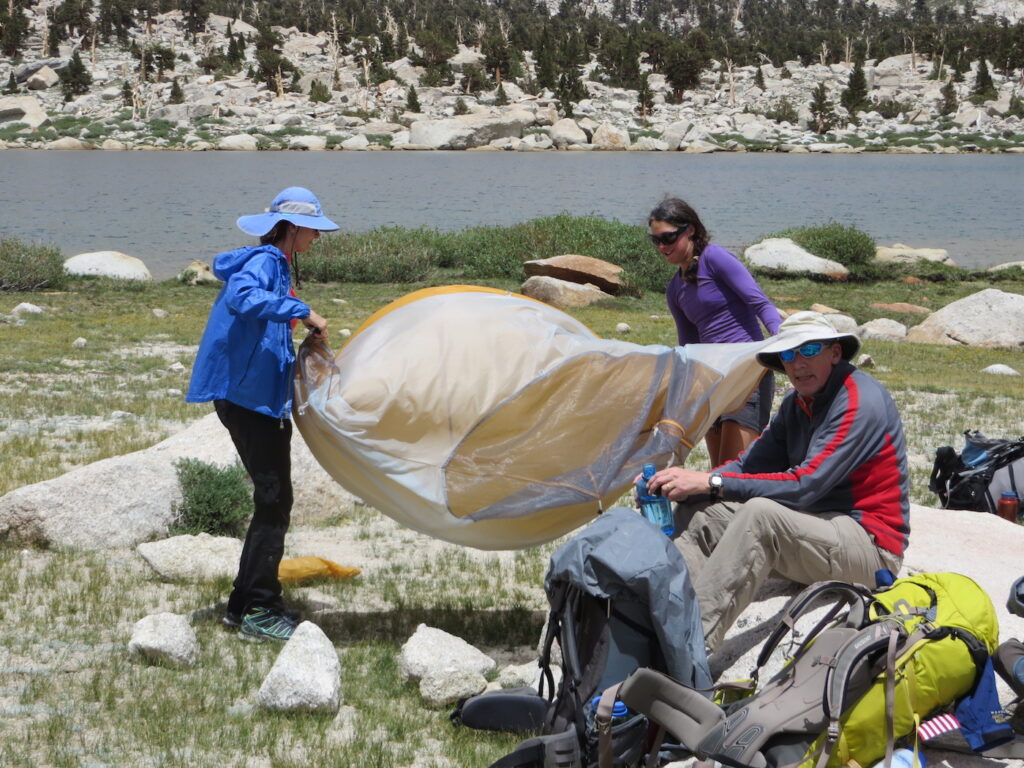 Trying to pack up in a windstorm is soooo much fun!