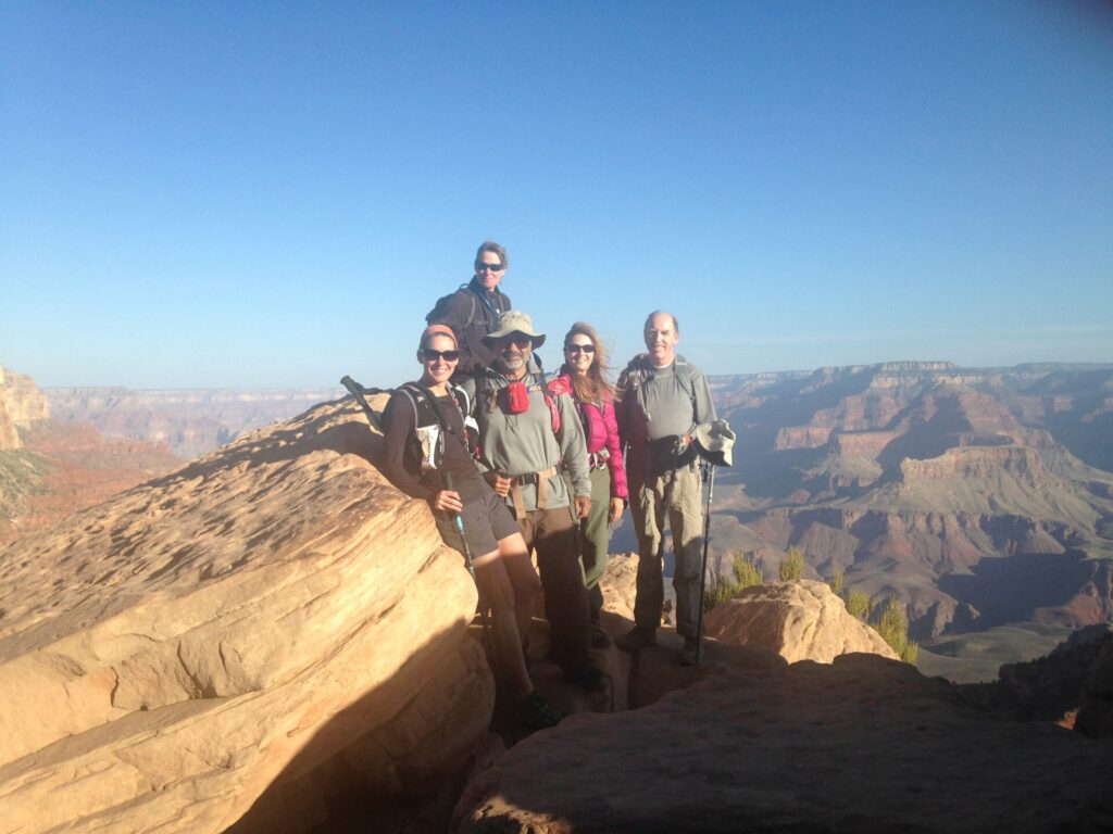 Our whole amazing crew (from L to R): Me, Annette, my Dad, Diana, and Hermann