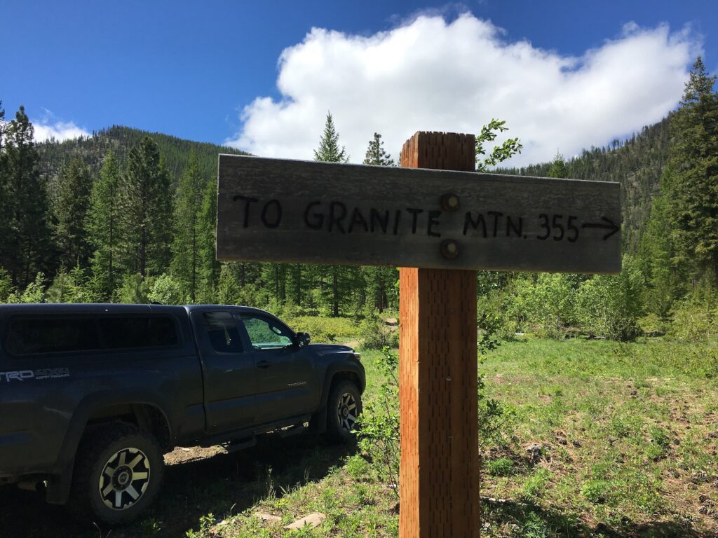 The old Granite Mountain trail.