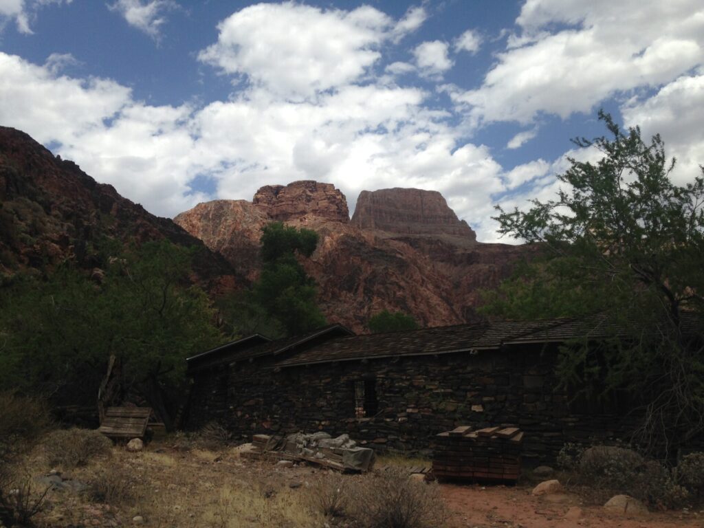 Leaving Phantom Ranch and beginning the tough climb up