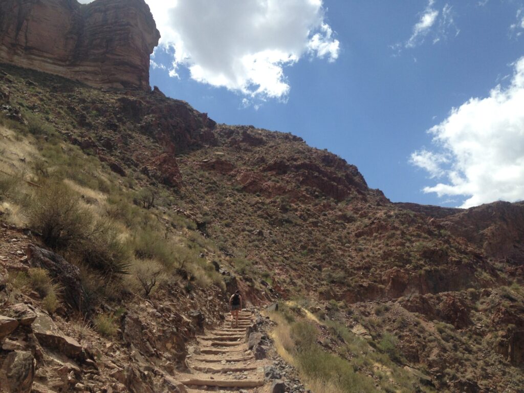 The hot, grueling, never-ending climb up out of the Canyon