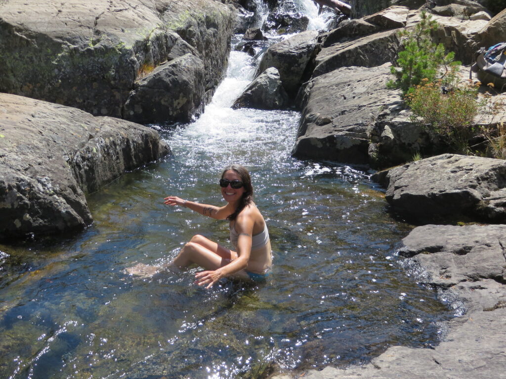 Backcountry showering at its finest!