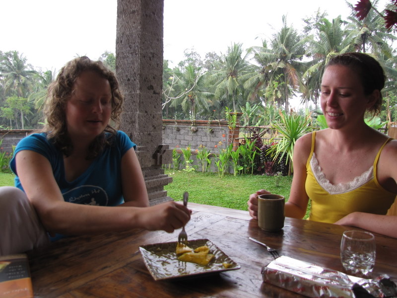 Breakfast at our digs in Ubud