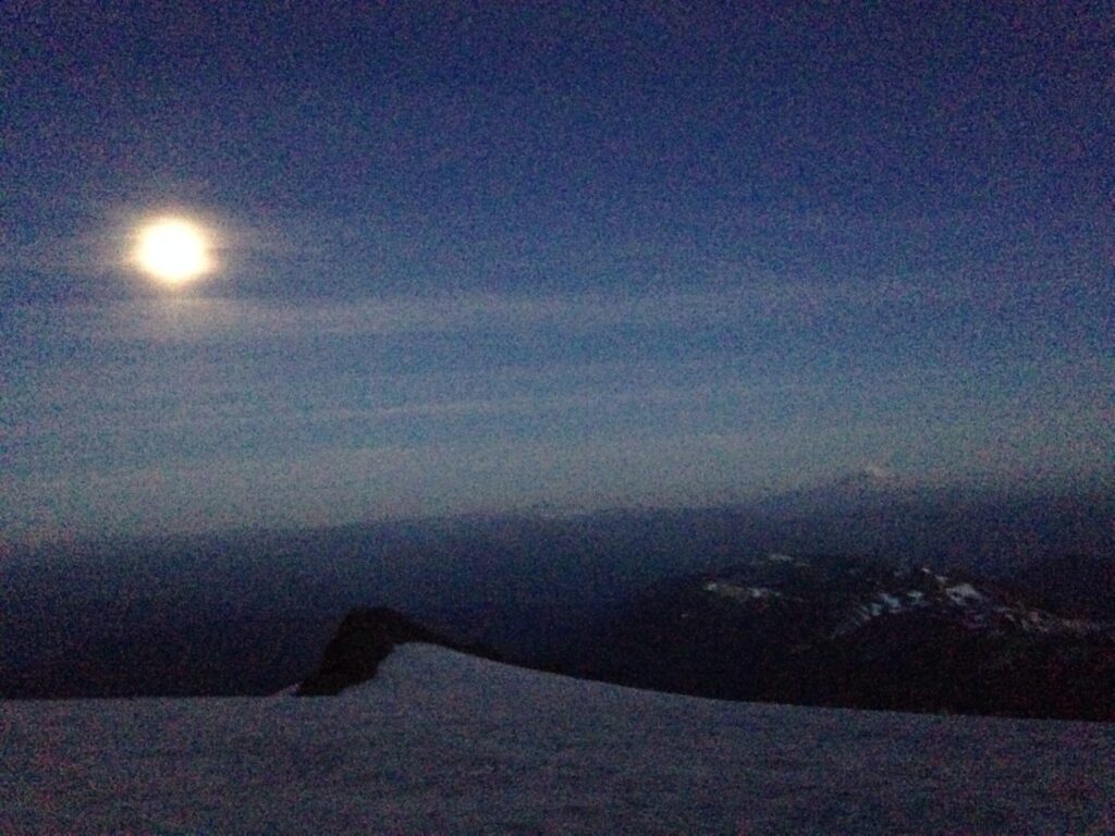 Camping under a full moon!