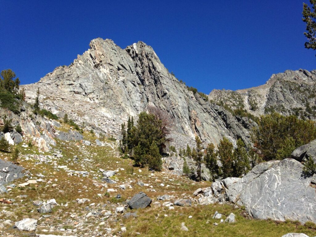 The boot track up towards Beehive Peak