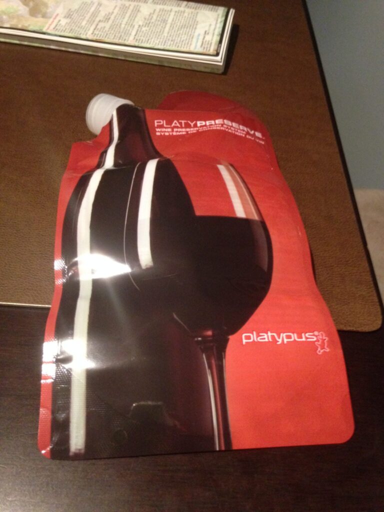 Best backpacking purchase ever: the Platypus wine bladder! No trip to the backcountry is complete without it!