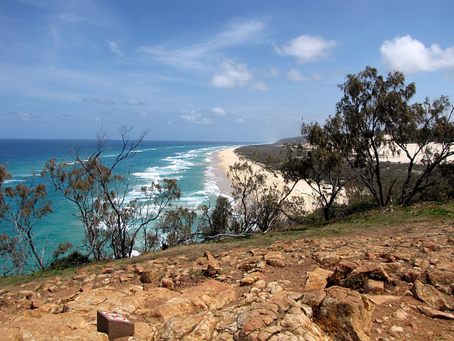 Looking down the beach from Indian Head