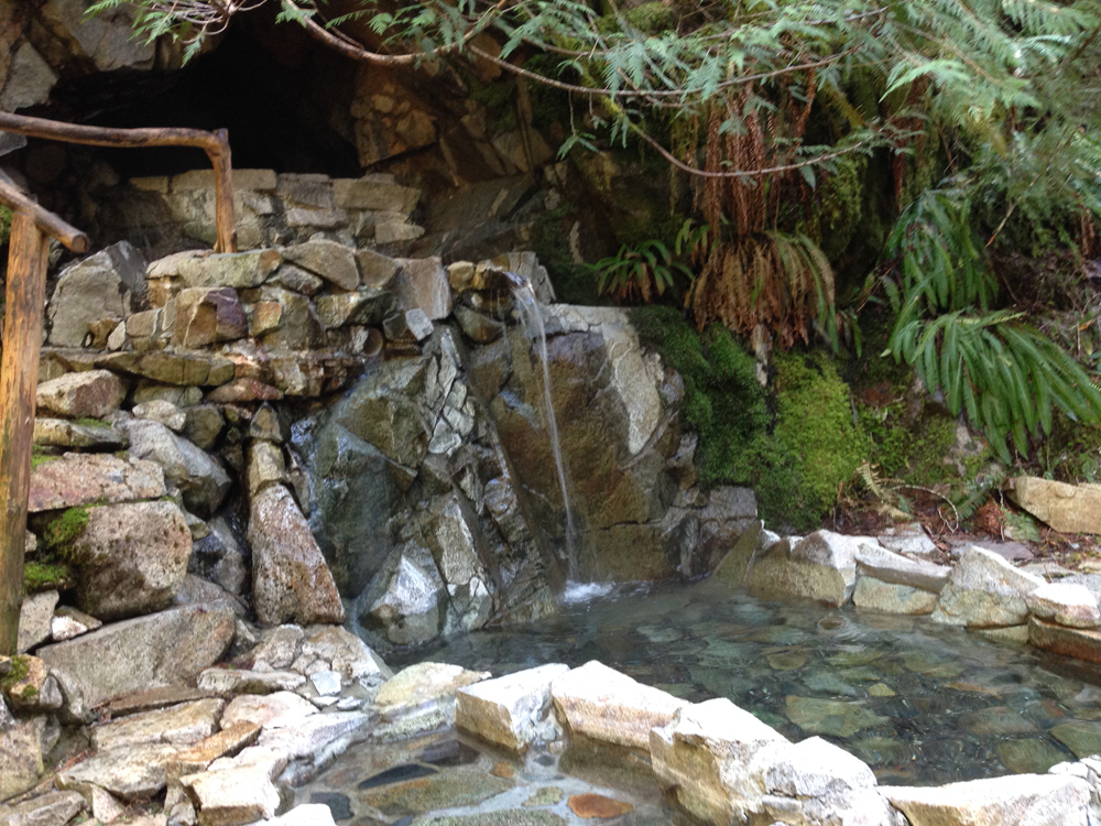 The gorgeous Goldmyer Hot Springs!