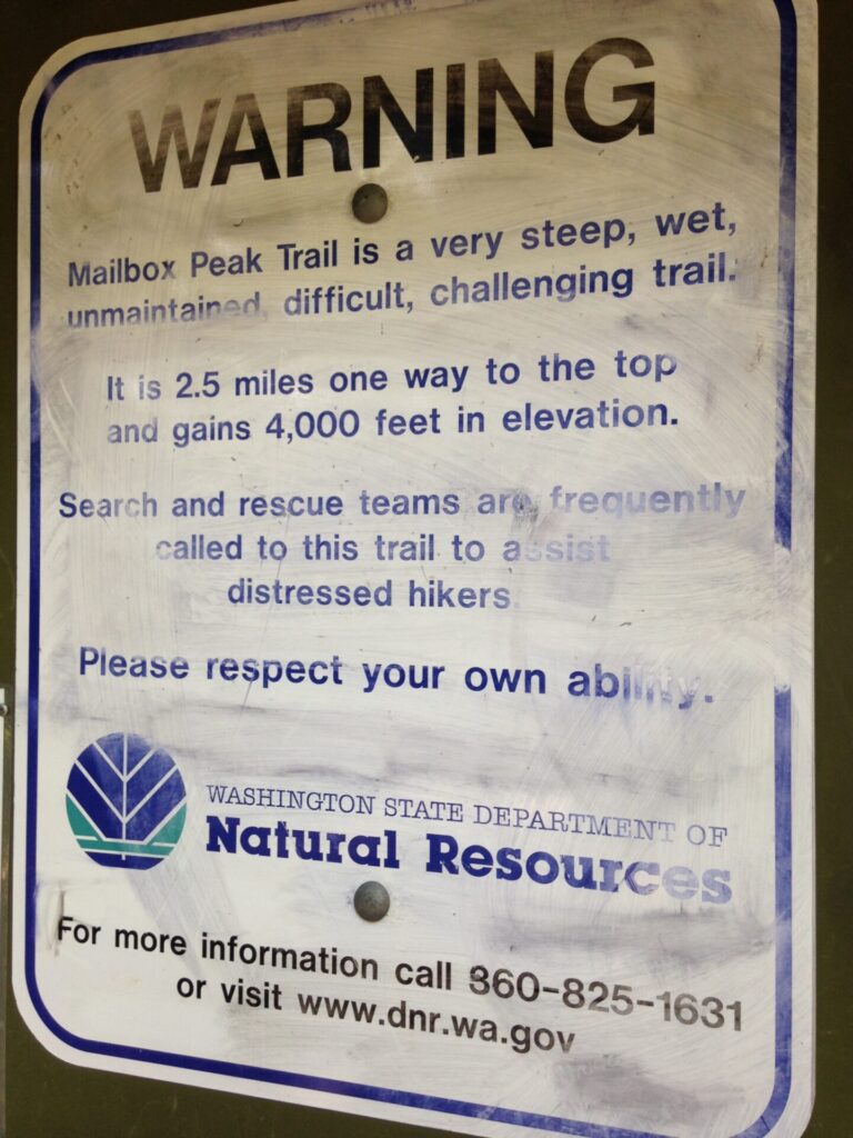 Warning: this trail is a beast, don't be dumb