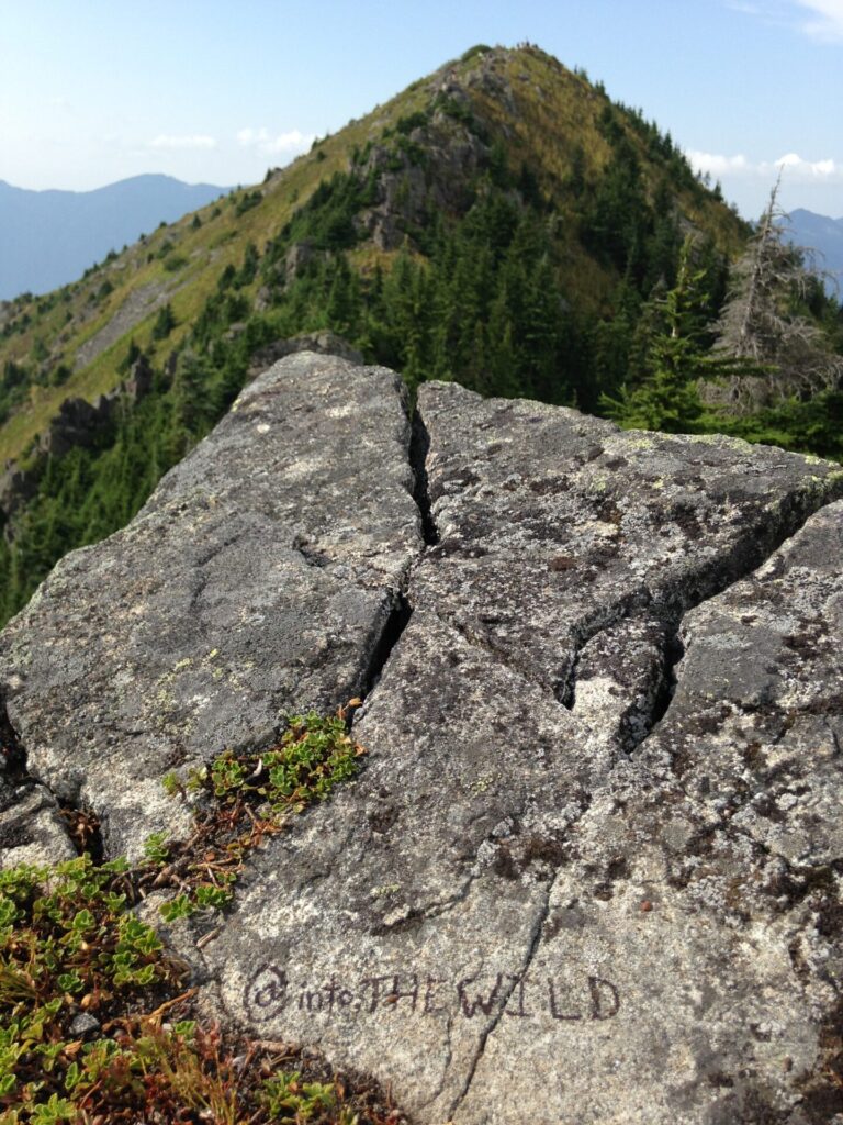 Found this awesome little inscription halfway across the DirtyBox scramble. Mailbox is in the background.